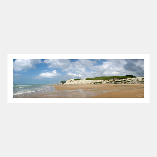 Poster photo 0455 La plage au pied des falaises du Cap Blanc-Nez