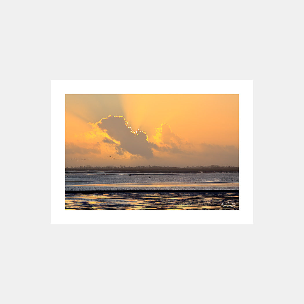 Poster photo 1301 Coucher de soleil en baie de Somme