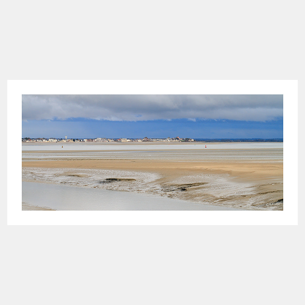 Poster photo 1310 La baie de Somme et Le Crotoy sous un grain