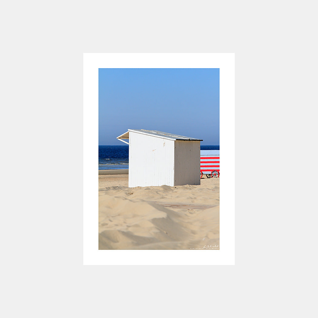 Poster photo 1351 Cabines de plage de Belgique