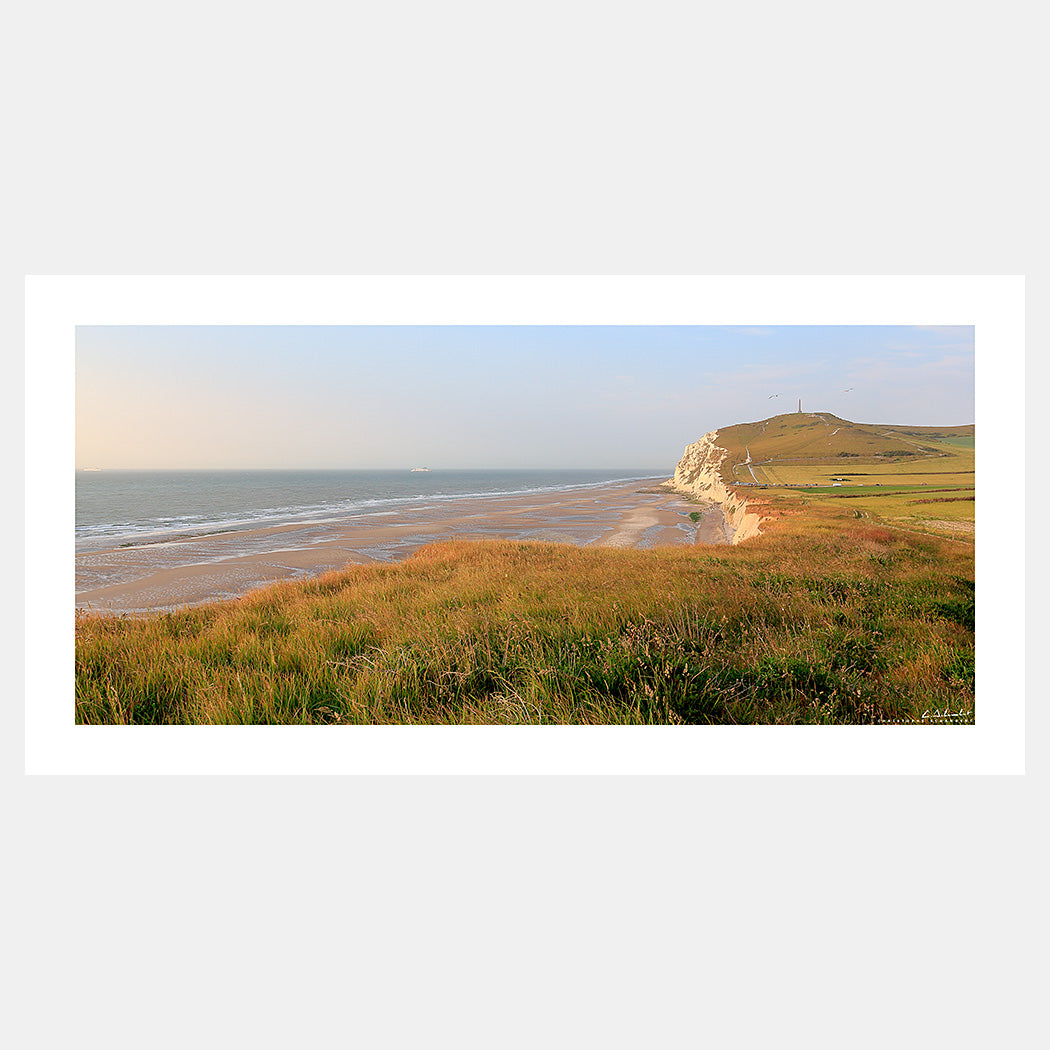 Poster photo 1734 Le Cap Blanc-Nez avec la mer et la plage