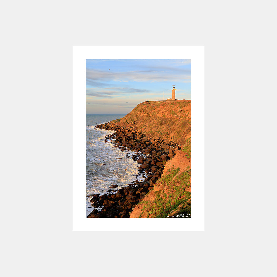 Poster photo 1738 Le Cap Gris-Nez au couchant en hiver