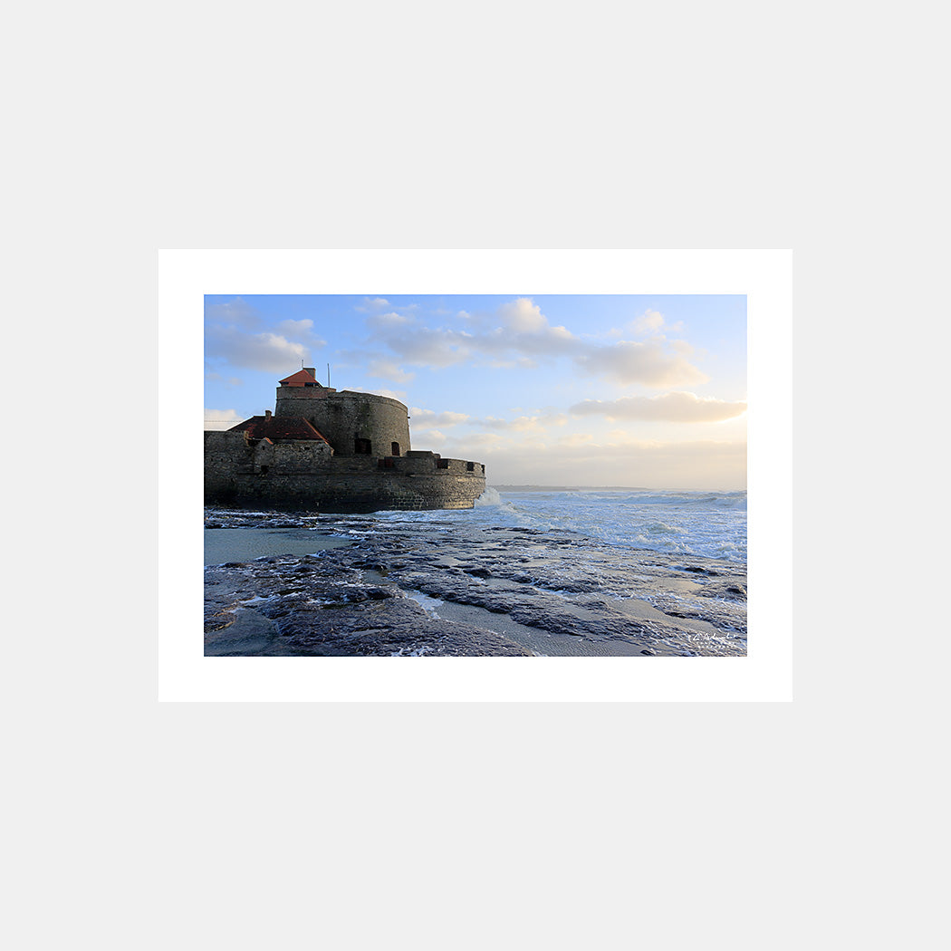 Poster photo 2302 Tempête sur le fort Vauban à Ambleteuse