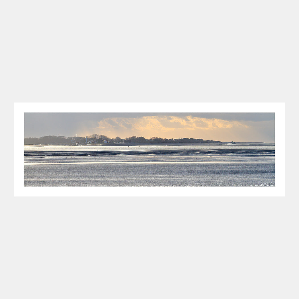 Poster photo 1335 La baie de Somme et Le Hourdel au couchant