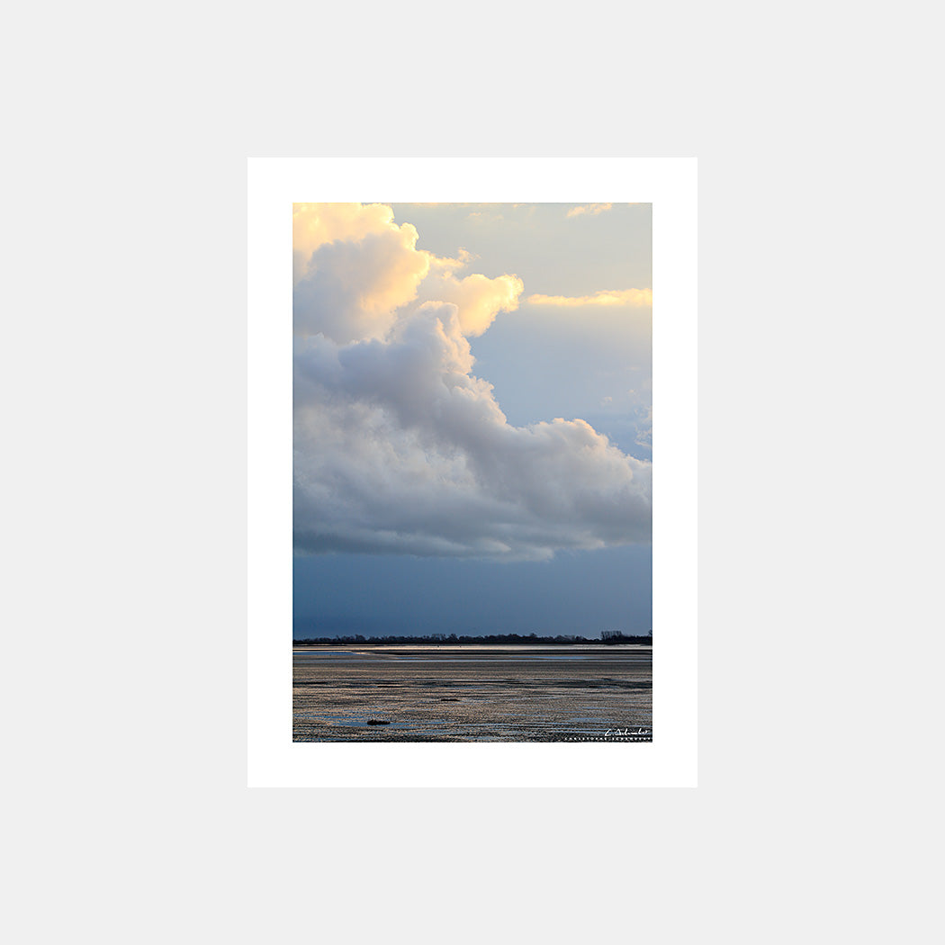 Poster photo 1582 Les sables de la baie de Somme au couchant